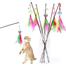 Cat Toy Interactive Feather Bell Cat Teaser Toy image