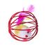 Cats Toy Ball With Colourfully Rat 6.5 cm image