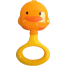 Children'S Protective Teether For Correct Bite With Clove Yellow Duck Rattles Babys Toys With Jhunjhuni -1pcs image