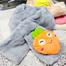 Children Fruit Design Neck Warm Scarf Gray- 1 Pcs image