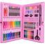 Children Painting/Drawing Set 86 Pcs (Pink/Blue) - Free Handmade Drawing Pad A4 Size 20 Pages image