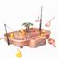 Children's Magnetic Fishing Toy Music Electric Circulation Fishing Duck Fishing Platform Water Play Game Toys for Kids image