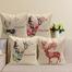 Christmas Elk Bedding Deer Cotton Linen Throw Pillow Case Cushion Cover Home Decor Style A - D - 45 CM image