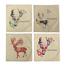 Christmas Elk Bedding Deer Cotton Linen Throw Pillow Case Cushion Cover Home Decor Style A - D - 45 CM image