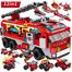 City Fire Brigade 12 In 1 Lego Building Blocks Toys image