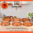 Clay Vegetable Bowl - (6Pcs Set) image