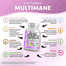 Clean Nutraceuticals Collagen Pills 1000mg Biotin 10000mcg Keratin Saw Palmetto Hyaluronic Acid - Hair Skin and Nails Vitamins and DHT Blocker - 90 Count image