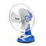 Click Rechargeable Table Fan 12 Inch Blue USB Charger image