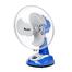 Click Rechargeable Table Fan - 14 inch (Blue) - USB Charger image