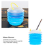 Collapsible Bucket,Portable Brush Water Barrel for Wash Art Pen Brush image