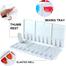 Color Mixing Plate Portable White Watercolor Paint Palette Case Folding Box 20 Wells And 5 Mixing Area image