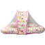 Colorful Animal Print Baby Bed With Mosquito Net And Pillow image