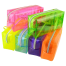 Colorful Candy Clear Pencil Bags Transparent Plastic Pen Case Box Cosmetic Makeup Zipper Bag Pouch School Office Supply Bags image