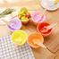 Colorful Ice Cream Design Baby Feeding Bowl With Spoon - Yellow image