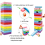 Colourful Jenga Blocks 54 pcs Multicolor image