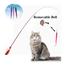 Colourful Round Feather Toy For Cats And Kitten image