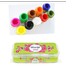 Combo Acrylic Color Fabric Color Fabric Paint Keep Smiling 7 Pcs Mix Brush 1 Set Artists Round Color Platte 1 Pcs image