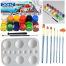 Combo Doms Poster 12 Color Keep Smiling 7pcs Mix Brush 1Set Artists Round Color Platte image