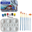 Combo Doms Poster 6 Color 1set Keep Smiling 7pcs Mix Brush 1set Artists Round Color Platte 1pcs image