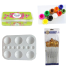 Combo Fevicryl Acrylic Colorus Sunflower Kit Fabric Color Fabric Paint Keep Smiling 13 Pcs Mix Brush 1 Set Artists Round Color Platte 1 Pcs image