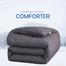 Comfort House Grey Color Lightweight ‍Super Single Size Comforter image