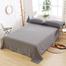 Comfort Grey Colour Double Size Bed Sheet With 2 Pcs Pillow Cover image