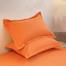 Comfort House Deep Orange Colour Cotton Head Pillow Cover image