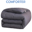 Comfort House Solid Color Lightweight King Comforter King Size - Gray image