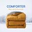 Comfort House Solid Color Luxury Lightweight Comforter Super Single Size - Yellow image