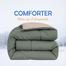 Comfort House Solid Color Luxury Lightweight Comforter King Size - Olive image