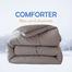 Comfort House Solid Color Luxury Lightweight Comforter King Size - Grey image