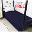Comfort Single Size Solid Colour Bed Sheet For Hostel image