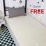 Comfort House White Colour Single Size Bed Sheet For Hostel image