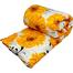 Comforter For Winter King Size Exclusive Comforter With Full Cotton Fabric 84*90 Inch European Cube Style 1pc Box White and Yellow Sunflower image