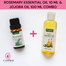 Cosprof Rosemary 10 ml And Jojoba Oil 100 ml Combo image