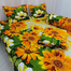 Cotton Fabric Multicolor Print 7.5 by 8.5 Feet Double King Size Bedsheet Set With Two Pillow Covers image