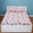 Cotton Fabric Multicolor Print Double King Size Bedsheet Set (7.5 by 8.5 Feet) with Two Pillow Covers - Elegant Bedding - Easy Maintanance image