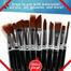 Crafts 4 Acrylic Nylon Hair Watercolour Brushes Set, 12 pcs image