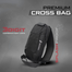 Cross Body Travel Bag With Password Lock Stylish, Lightweight Shoulder Sling Bag For Motorcycle Riders And Daily Use Dark Black 1 Pcs image