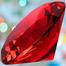 Crystal Diamond Paper Weight Red image