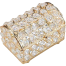 Crystal Jewelry Case Portable Crystal Beaded Jewelry Case Square Metal Jewelry Holder image
