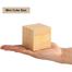 Cube Shaped Wooden Style Digital LED Clock image