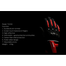 Cuirassier Tx200 Carbon Fiber Moto Non-Slip Motorbike Motocross Riding Gloves (Red) image