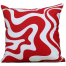 Cushion Cover Red And White 14x14 Inch image