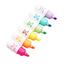 Cute Capsulee Highlighter Naughty Expression Bright Watercolor Coloring Pen Pilll Highlighter Marker 6 Pc Set image