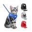 Cute Cats And puppy Harness Puppy Fashion Mesh Vest Leash Lead Set image