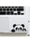 DDecorator Cute Panda Waving Laptop Sticker image