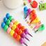 Cute Stacker Swap 7 Colors Smile Face Baby Colorful Painting Pencil image