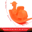 DAZZALING WINNER Horse Rocking Ride On Toys For Toddler (rfl_horse_orange) Orange image