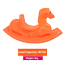 DAZZALING WINNER Horse Rocking Ride On Toys For Toddler (rfl_horse_orange) Orange image